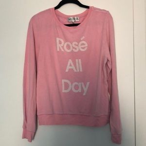 Wildfox Rose All Day Jumper Sweatshirt